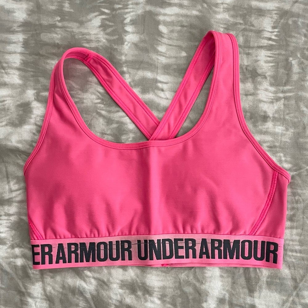 Under Armour Pink Padded Sports Bra